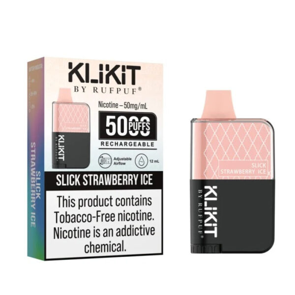KLIKIT DISPOSABLE VAPE 5000 PUFFS - SLICK STRAWBERRY ICE